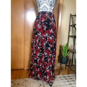 Rose maxi skirt